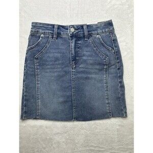 Time and Tru Women’s Denim Mini Skirt Size 0 Blue
